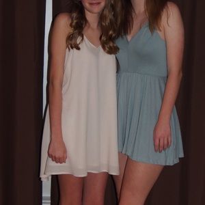 off-white flowy dress from tobi